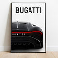 BUGATTI WALL ART V2 BLACK NOIRE