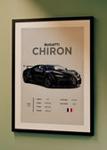 BUGATTI CHIRON WALL ART V1