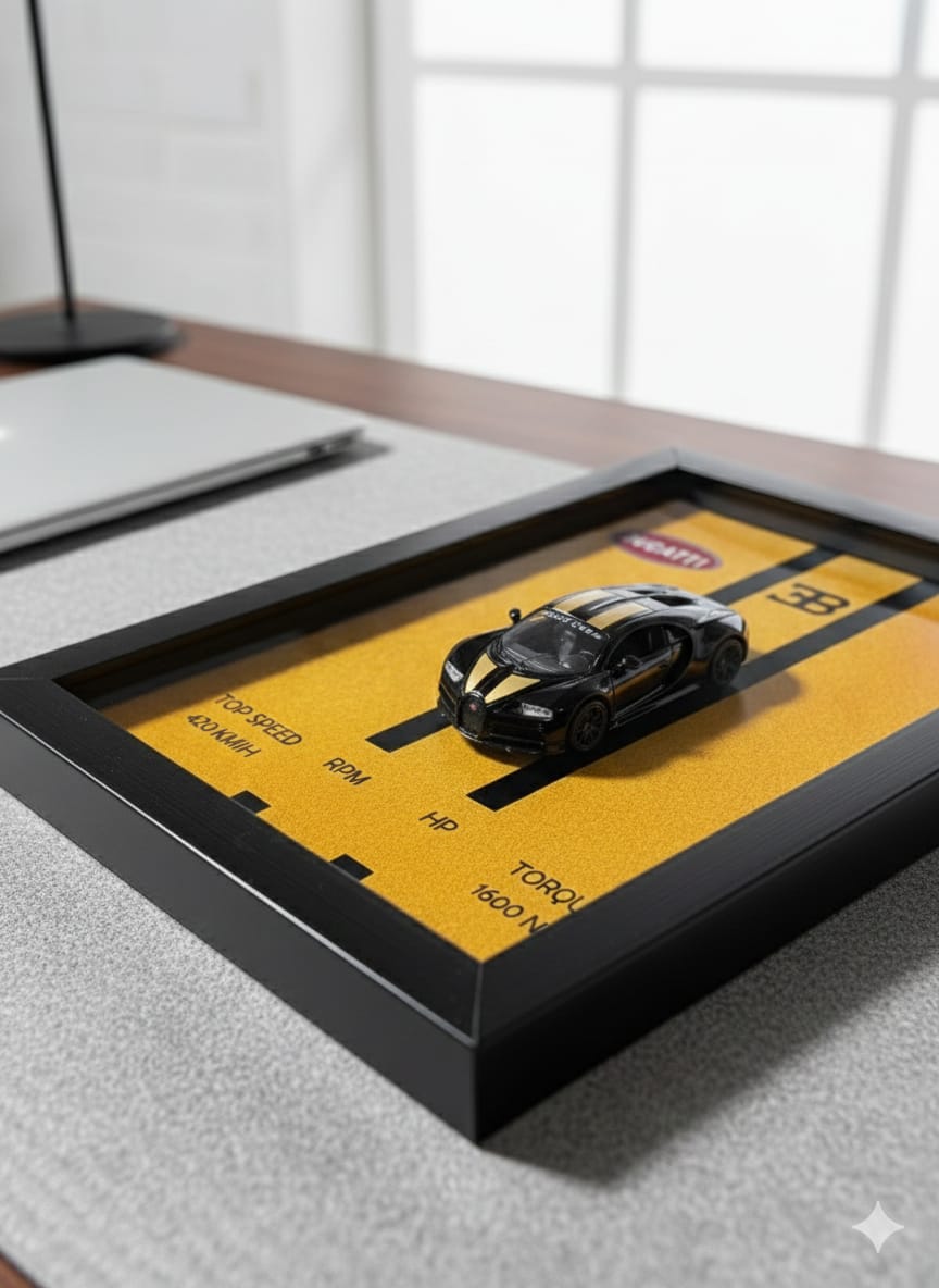 BUGATTI CHIRON WALL ART V4